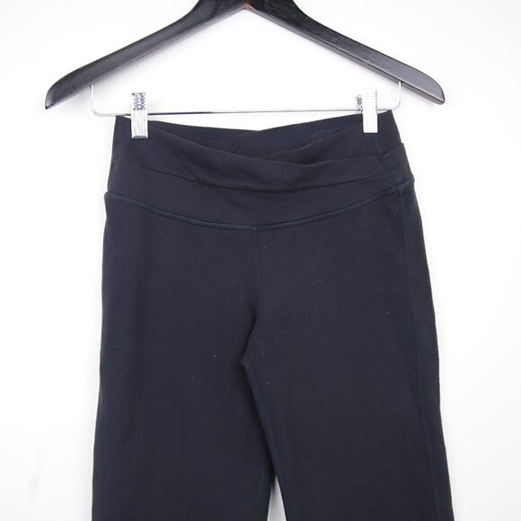 Lululemon Luon Astro Crossover Cropped Black Wide Leg Legging Pants Size 6 - Picture 2 of 5